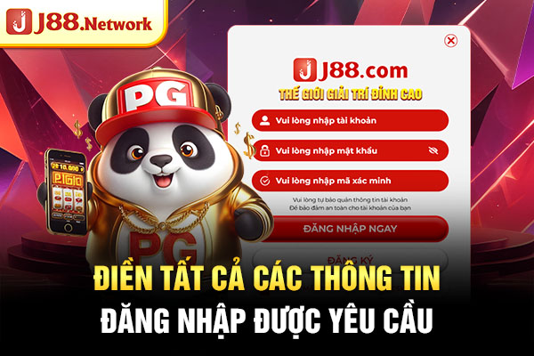 Điền tất cả các thông tin đăng nhập được yêu cầu